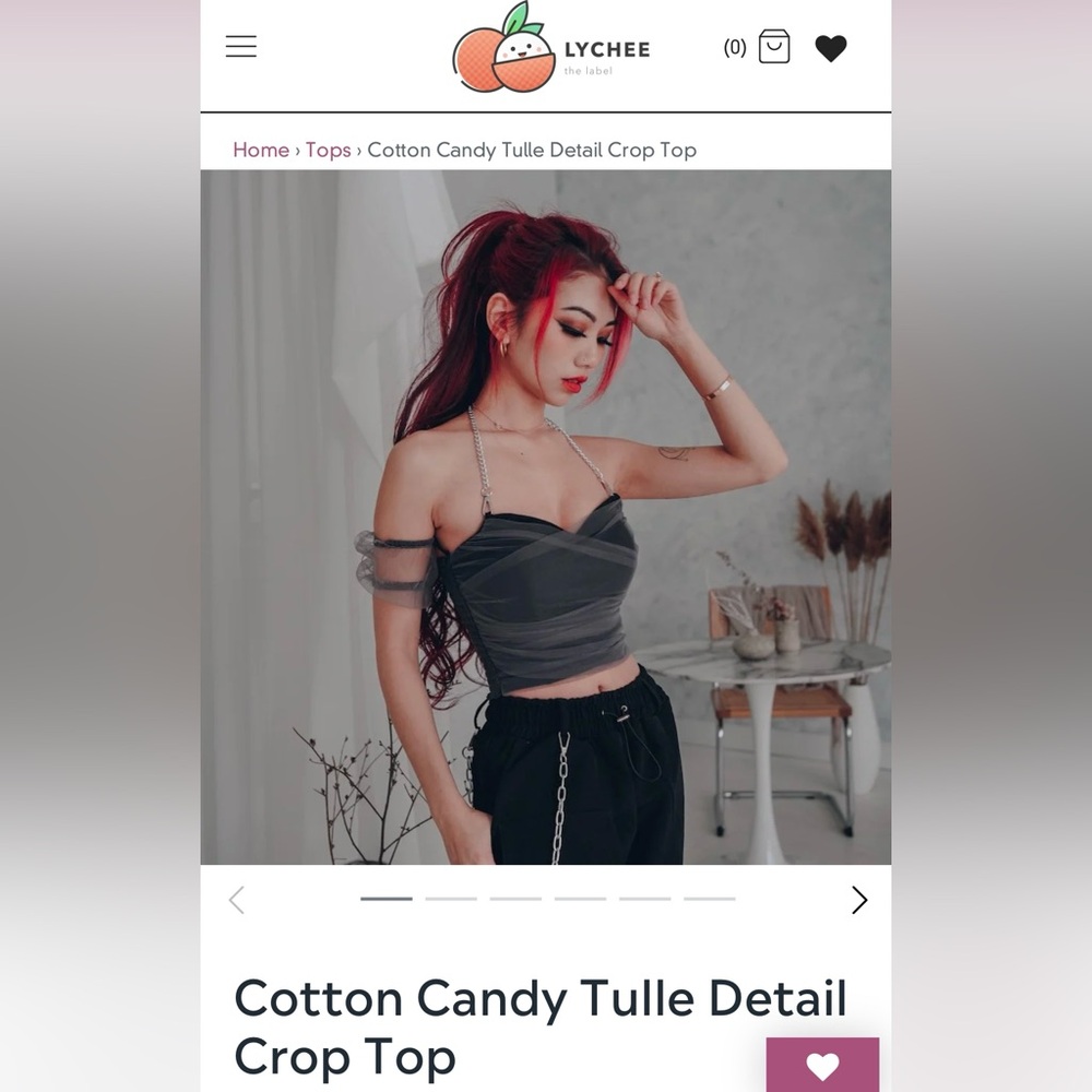 Lychee the label crop top